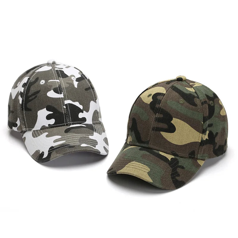 New Summer Children's Cotton Student Camouflage Hats Jungle Hunting Caps Baby Boy Girl Hip-Hop Adjustable Baseball Caps