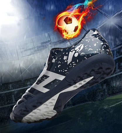 Chaussures de football athlétiques en cuir pour hommes, chaussures de football, entraînement de football, grande taille, haut, match sportif, nouveau