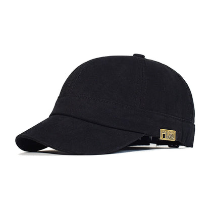 Short Brim Baseball Cap Cotton Men Women Soft Vintage Dad Hat Adjustable Trucker Style Low Profile Caps