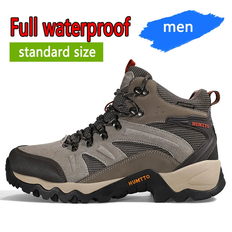HUMTTO Zapatillas de senderismo para hombre, calzado de invierno para deportes al aire libre, escalada y caza, zapatillas de trekking cálidas para mujer, botines tácticos