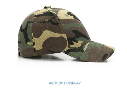 New Summer Children's Cotton Student Camouflage Hats Jungle Hunting Caps Baby Boy Girl Hip-Hop Adjustable Baseball Caps