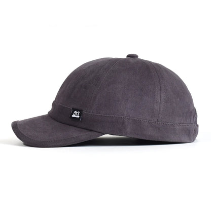 Vintage Short Brim Baseball Cap Cotton Men Women Soft Dad Hat Adjustable Trucker Style Low Profile Caps