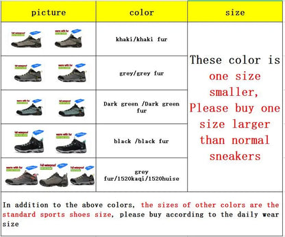 HUMTTO Zapatillas de senderismo para hombre, calzado de invierno para deportes al aire libre, escalada y caza, zapatillas de trekking cálidas para mujer, botines tácticos