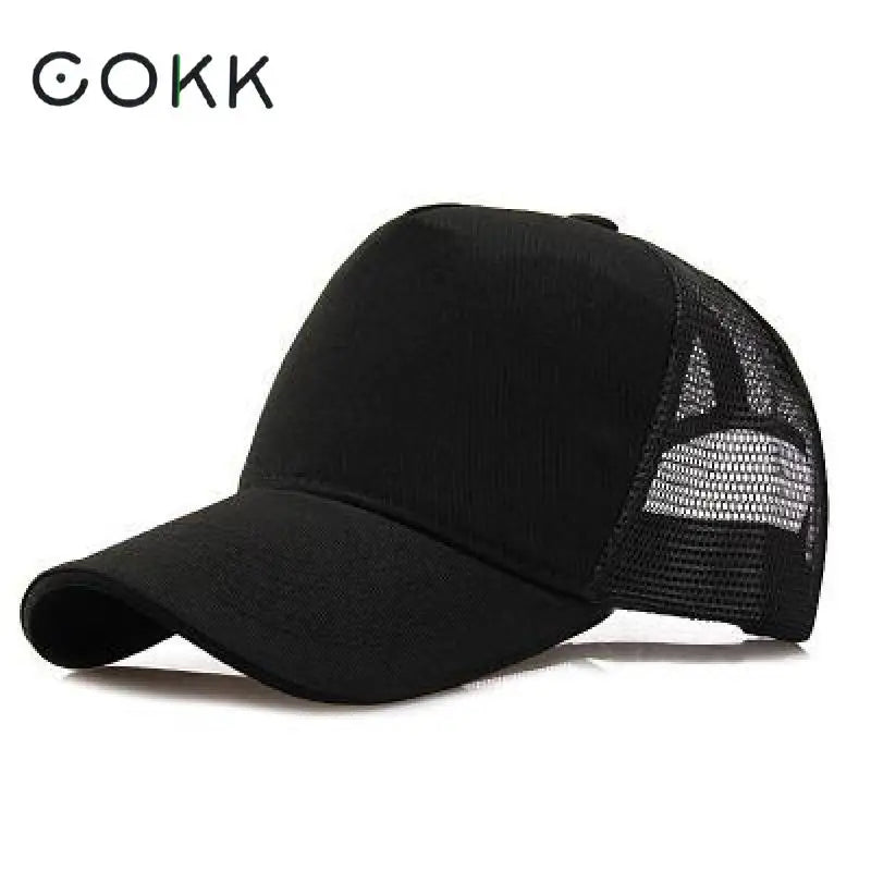COKK bejzbol kape za muškarce, snapback mrežaste kape za žene, kape za muškarce, Casquette Bone, ležerne crne podesive kape za sunce, trucker, prozračne