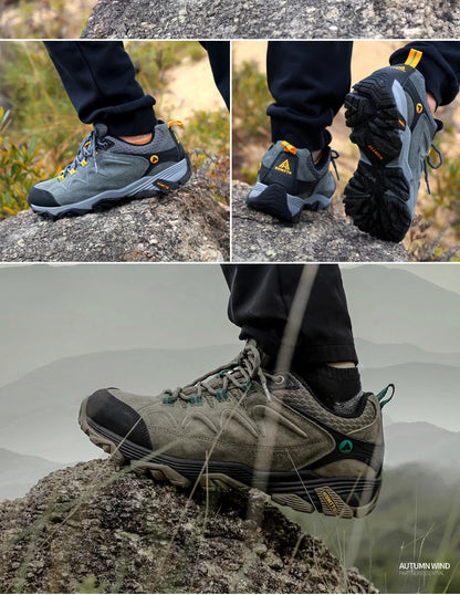 HUMTTO Zapatillas de senderismo para hombre, calzado de invierno para deportes al aire libre, escalada y caza, zapatillas de trekking cálidas para mujer, botines tácticos