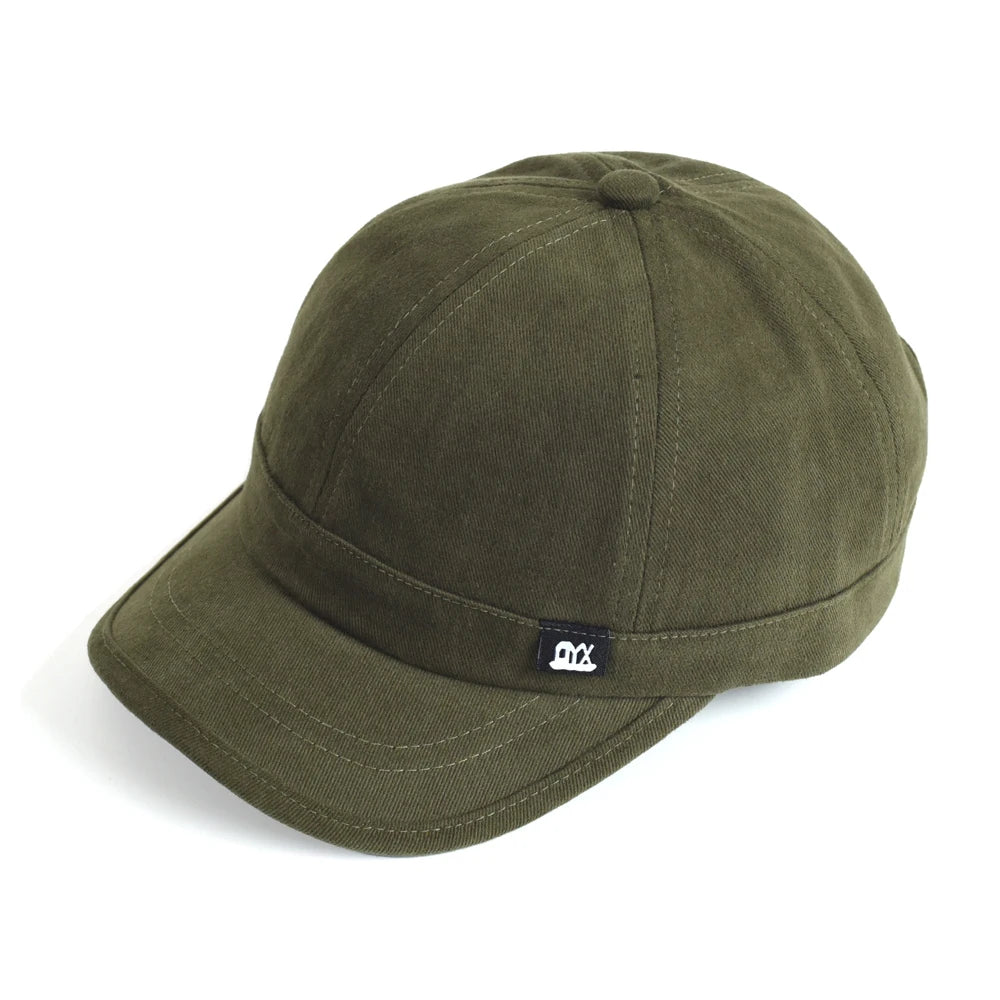 Vintage Short Brim Baseball Cap Cotton Men Women Soft Dad Hat Adjustable Trucker Style Low Profile Caps