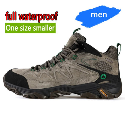 HUMTTO Zapatillas de senderismo para hombre, calzado de invierno para deportes al aire libre, escalada y caza, zapatillas de trekking cálidas para mujer, botines tácticos