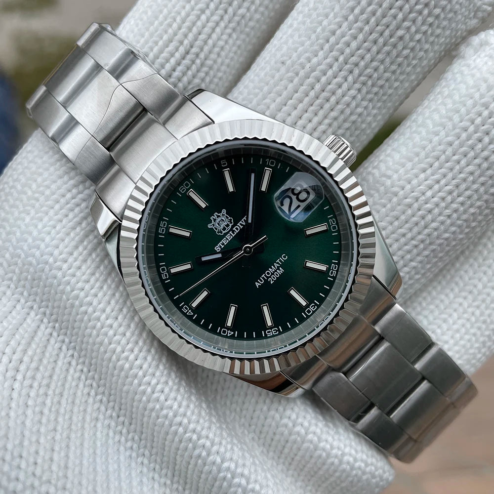 Steeldive SD1933 New Arrival 39MM Stainless Steel Case Sapphire Glass NH35 Automatic Dive Watch with Date