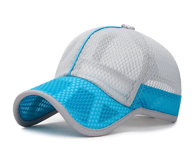 New Summer Children Kids Cute Baseball Cap Solid Breathable Snapback Hat Outdoor Cool Mesh Boy Girl Sun Cap Hat