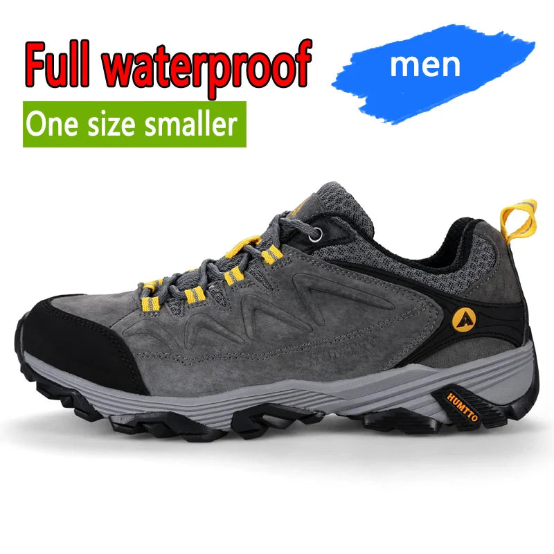 HUMTTO Zapatillas de senderismo para hombre, calzado de invierno para deportes al aire libre, escalada y caza, zapatillas de trekking cálidas para mujer, botines tácticos