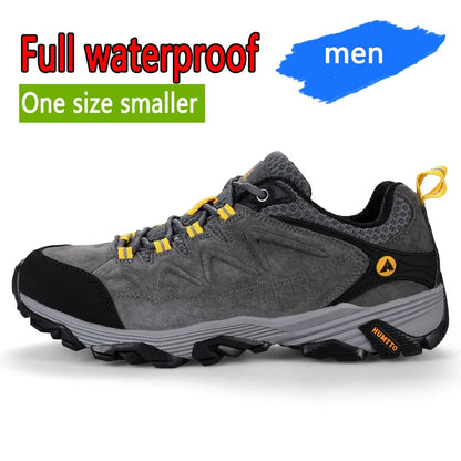 HUMTTO Zapatillas de senderismo para hombre, calzado de invierno para deportes al aire libre, escalada y caza, zapatillas de trekking cálidas para mujer, botines tácticos