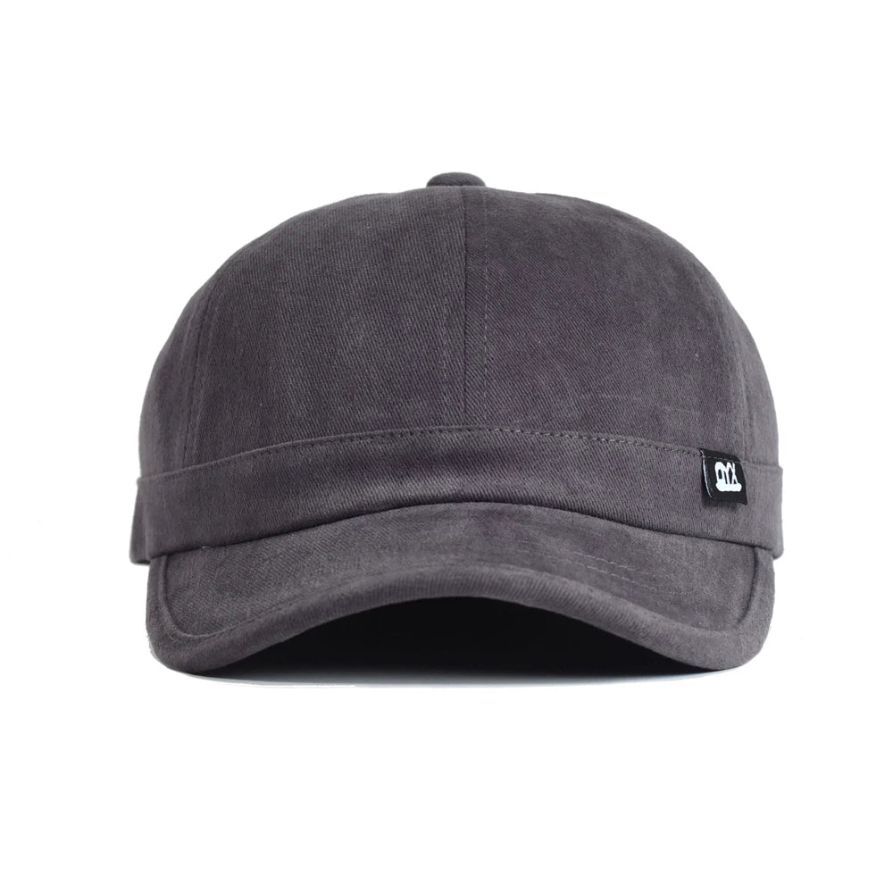 Vintage Short Brim Baseball Cap Cotton Men Women Soft Dad Hat Adjustable Trucker Style Low Profile Caps