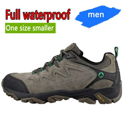 HUMTTO Zapatillas de senderismo para hombre, calzado de invierno para deportes al aire libre, escalada y caza, zapatillas de trekking cálidas para mujer, botines tácticos