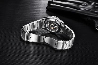 BENYAR Luxury Men Mechanical Wristwatches Stainless Steel Sports Men Automatic Watches 50ATM waterproof Clock