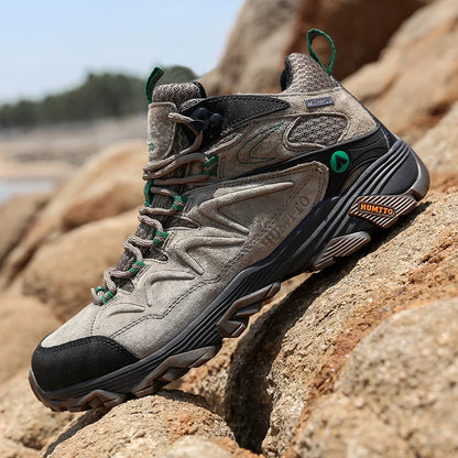 HUMTTO Zapatillas de senderismo para hombre, calzado de invierno para deportes al aire libre, escalada y caza, zapatillas de trekking cálidas para mujer, botines tácticos