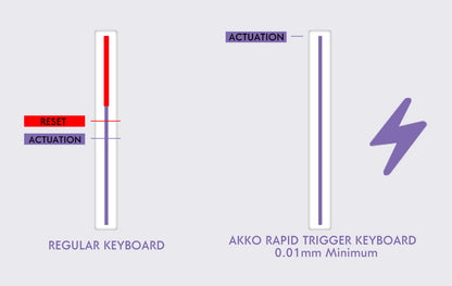 Tastiera AKKO TAC75 HE con switch magnetici 75% Gaming Keyboard Rapid Trigger 0.005mm 8K RGB cablata Esports, tastiera custom per gamer