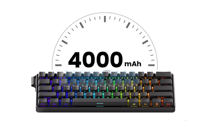 Tastiera meccanica Akko MonsGeek FUN60 con switch magnetici, tastiera gaming 60%, Rapid Trigger 0.01mm, 8K, ARGB, HE/TMR, tastiera personalizzabile