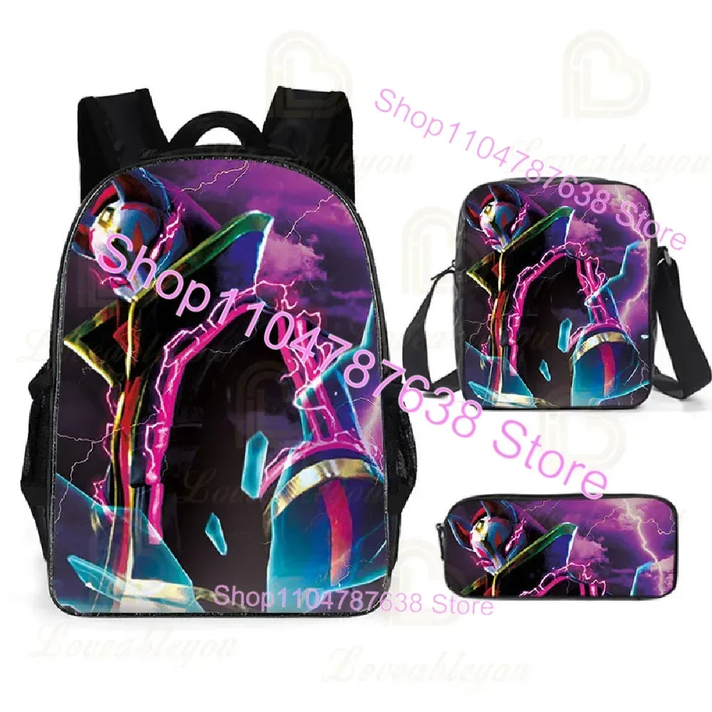 F-FORTNITE Battle Games Backpack for Children School Bag Boys Girls Primary Crossbody Pencil Case Kids Toddler Backpack