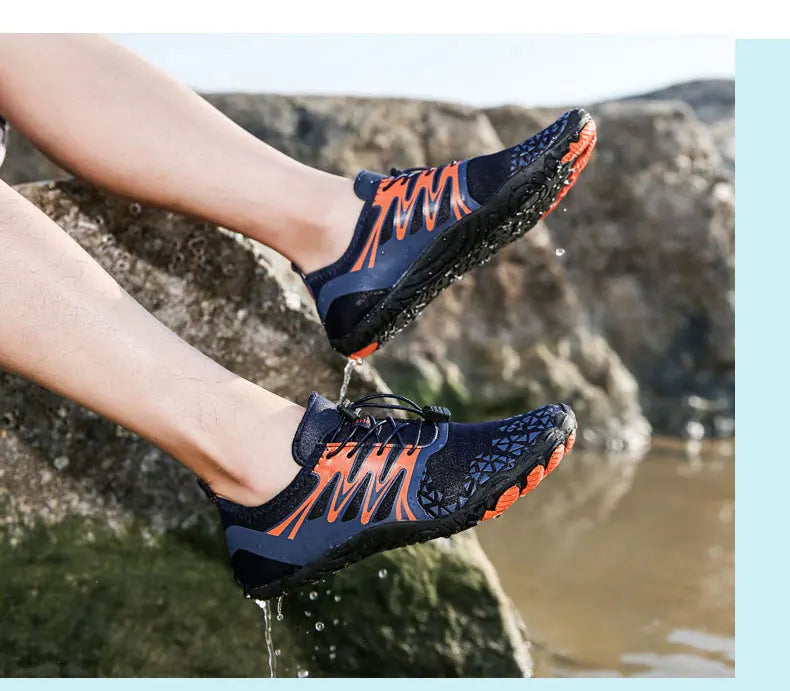 EOCENE pánske a dámske barefoot outdoorové športové aqua topánky, rýchloschnúce tenisky do vody na pláž, plávanie, fitness, brodenie, turistiku a cyklistiku