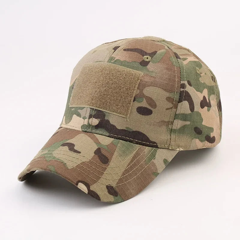 Camouflage Baseball Cap Outdoor Men's Tactical CP Adjustable Hat Sports Cycling Duck Tongue Cap