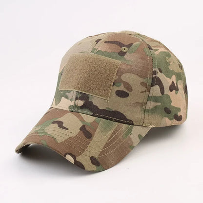 Camouflage Baseball Cap Outdoor Men's Tactical CP Adjustable Hat Sports Cycling Duck Tongue Cap