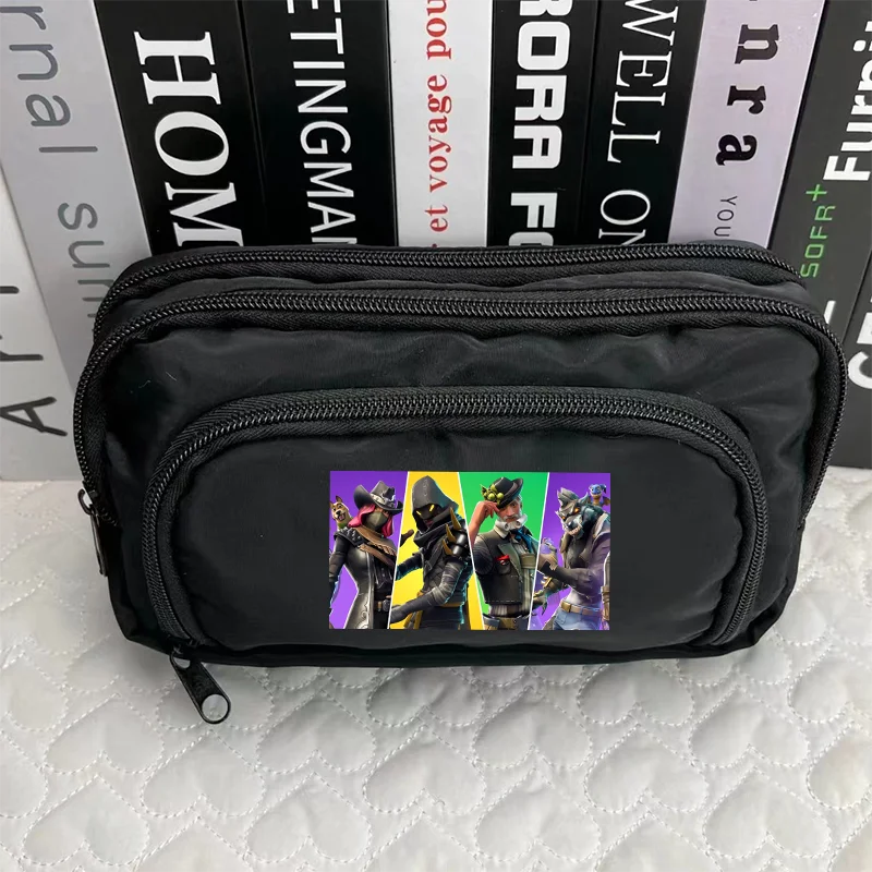 Estojo para Canetas Fortnite com Padrão Criativo do Jogo, Estojo Harajuku, Bolsa de Arrumação para Rapaz e Rapariga, Material de Regresso às Aulas, Presentes de Aniversário e Festa