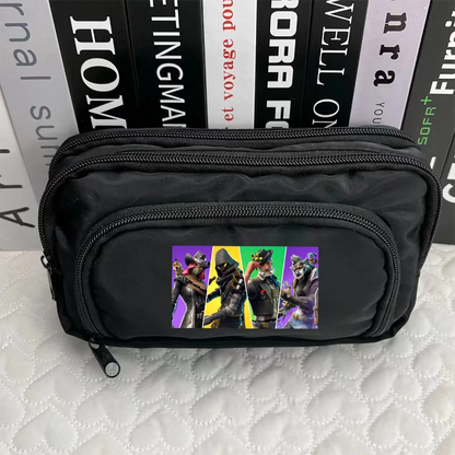 Estojo para Canetas Fortnite com Padrão Criativo do Jogo, Estojo Harajuku, Bolsa de Arrumação para Rapaz e Rapariga, Material de Regresso às Aulas, Presentes de Aniversário e Festa