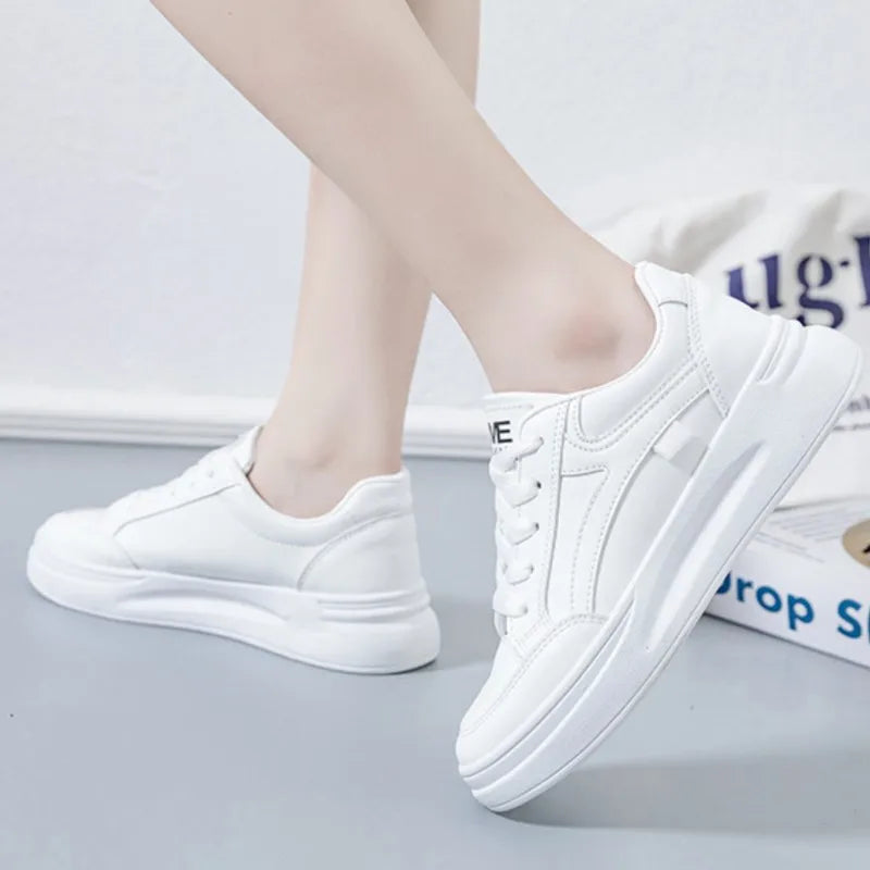 Baskets pour femmes, chaussures de sport tendance, chaussures confortables et décontractées, baskets à lacets pour femmes, Tenis Feminino