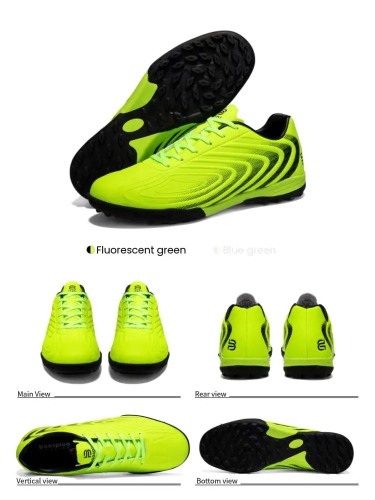 Baasploa Men Football Shoes Brand Comfort Lightweight Turf Training Soccer Shoes Professional Male Soft Sneakers Non-Slip