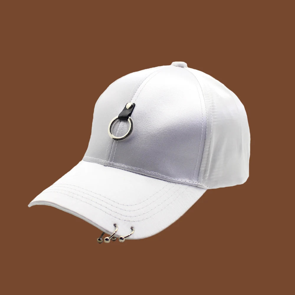 Kobiety Mężczyźni Hip Hop K-pop Czapka baseballowa typu snapback Jednolita kolorystyka z pierścieniem Sport Taniec Podróże Miłośnik Czapka dla taty Czapki Streetwear Regulowana