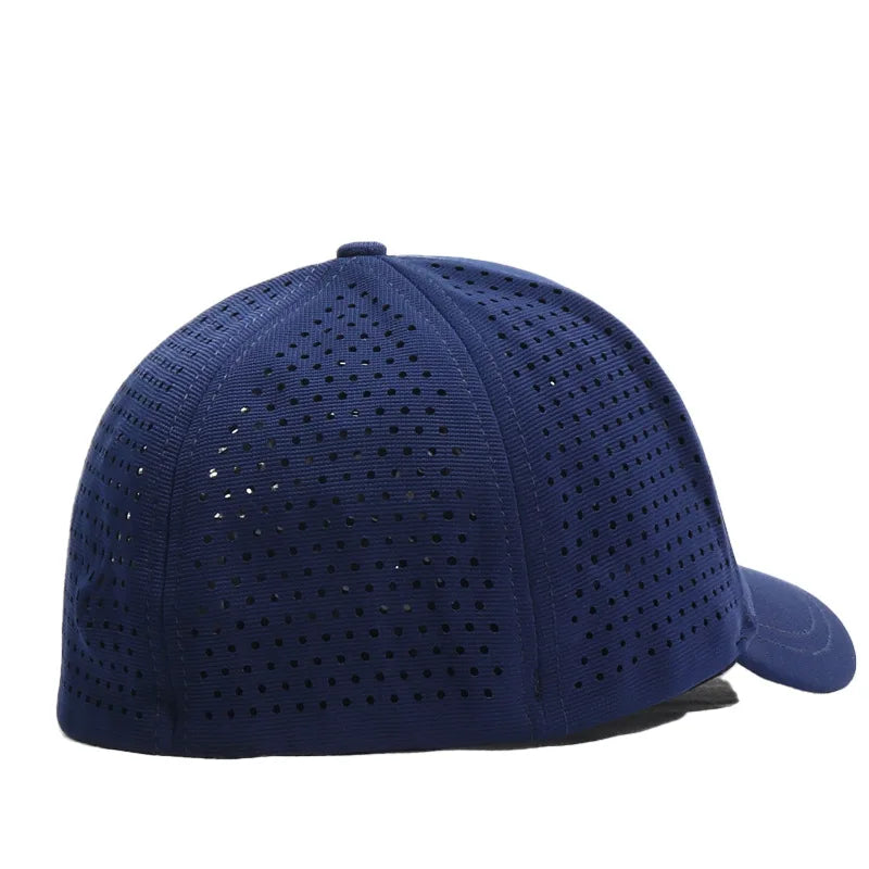 Brand Oohmy 5cm Short Brim Baseball Caps Big Head and Small Head for Men Women Mesh Back Trucker Hat Short BillQuick Dry
