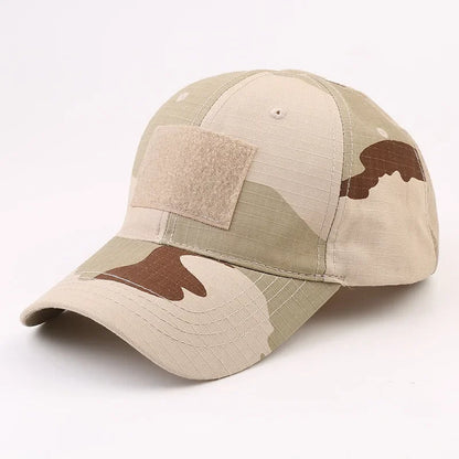Camouflage Baseball Cap Outdoor Men's Tactical CP Adjustable Hat Sports Cycling Duck Tongue Cap