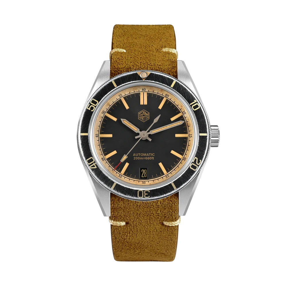 San Martin 39.5mm Summer Dive Watch Fashion Fun Fruit Series Men Sports Watches NH35 Automatic Mechanical 20 ATM SN0116 Reloj