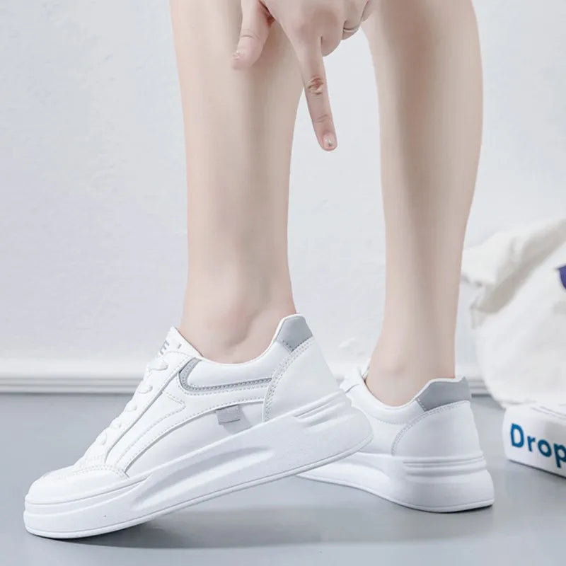Baskets pour femmes, chaussures de sport tendance, chaussures confortables et décontractées, baskets à lacets pour femmes, Tenis Feminino