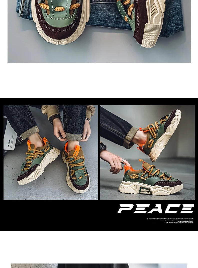 Sneakers casual da uomo - Moda primaverile - Scarpe da skateboard basse e versatili per uomo, adatte agli sport all'aria aperta