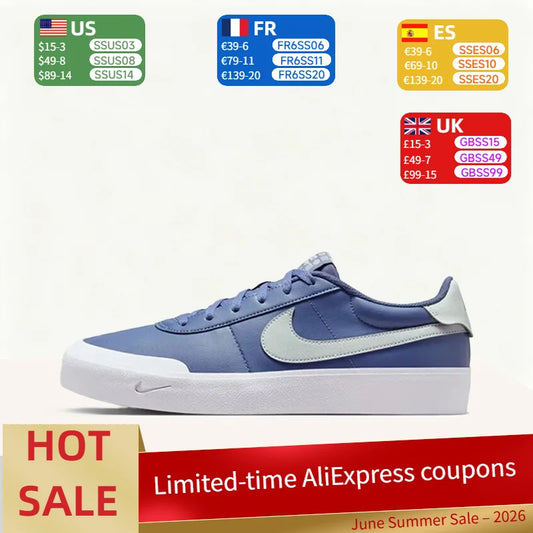 Nike Court Shot udobne, minimalističke, usko krojene, izdržljive, lagane, svestrane, niske tenisice za muškarce u plavoj boji FQ8146-400