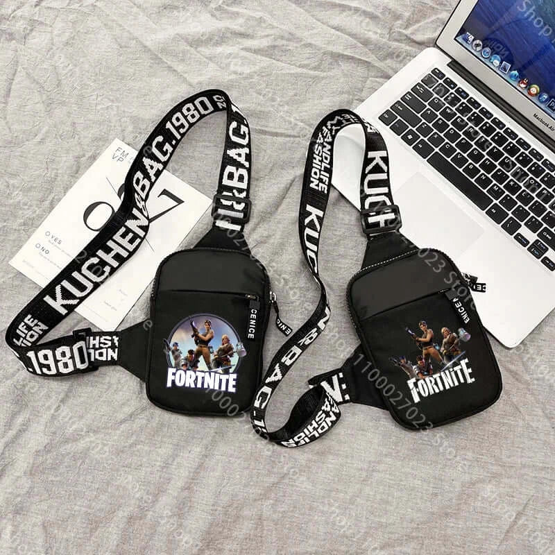 Fortnites Adult Shoulder Bag Sports Casual Lightweight Mini Phone Bags Cartoon Game Figure Printed Men Crossbody Chest Pack Gift