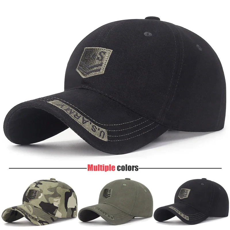New Spring and Autumn Cotton Soft Top Hat Outdoor Leisure All-Match Sun Visor Baseball Cap Camouflage Duckbill Cap