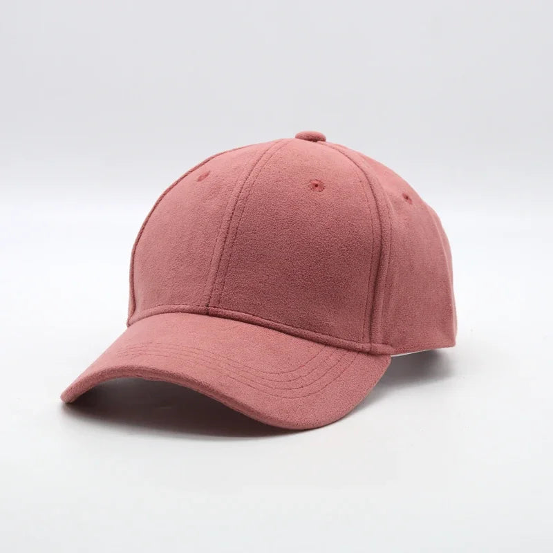 New Wholesale Suede Baseball Cap Autumn Winter for Men Women  Winter Solid Street Hat Unisex Adjustable Casual Plain Gorra Caps