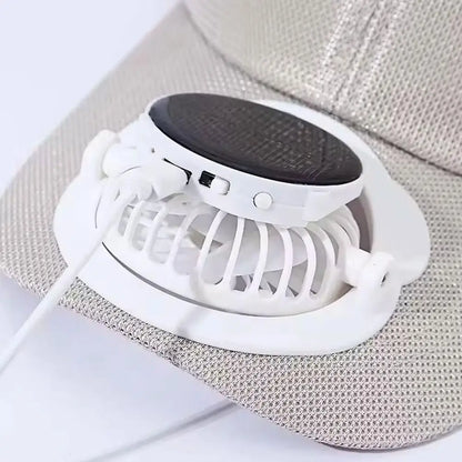 Breathable Sunhat with Solar Fan Sun Block Baseball Hat with Solar Fan USB Charging Fan Outdoor Sunhats Sunscreen Sunshade Hats
