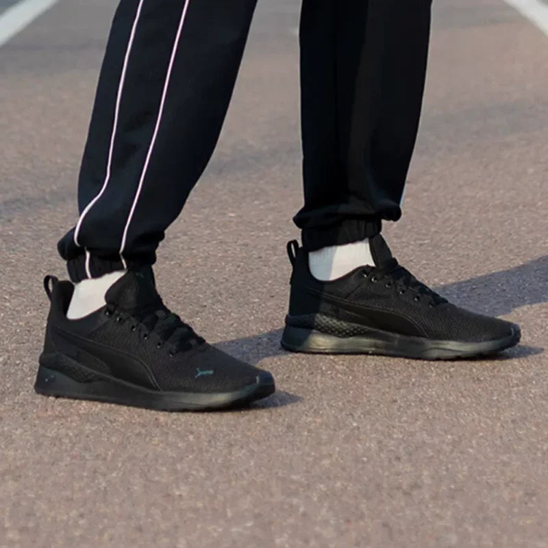 PUMA 371128-01 Chaussures de course unisexes noires d'été, respirantes, légères, décontractées, baskets de sport pour hommes et femmes