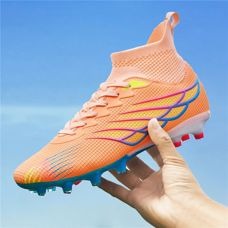 Chaussures de Football antidérapantes pour hommes, bottes de Football TF/FG, respirantes, pour l'extérieur, basses, antidérapantes, baskets de sport