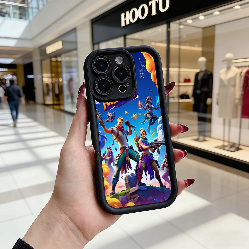 Capa de telemóvel Fortnite para Samsung Galaxy A17 A07 A06 A26 A16 A06 A35 A55 A25 A05s A15 A54 A34 A36 A24 4G 5G, capa traseira flexível