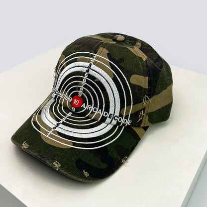 New Unisex Broken Style Bull's-eye Cross Embroidery Baseball Hats Sunshade Personal Versatile Peaked Caps Street Fashion Hip Hop