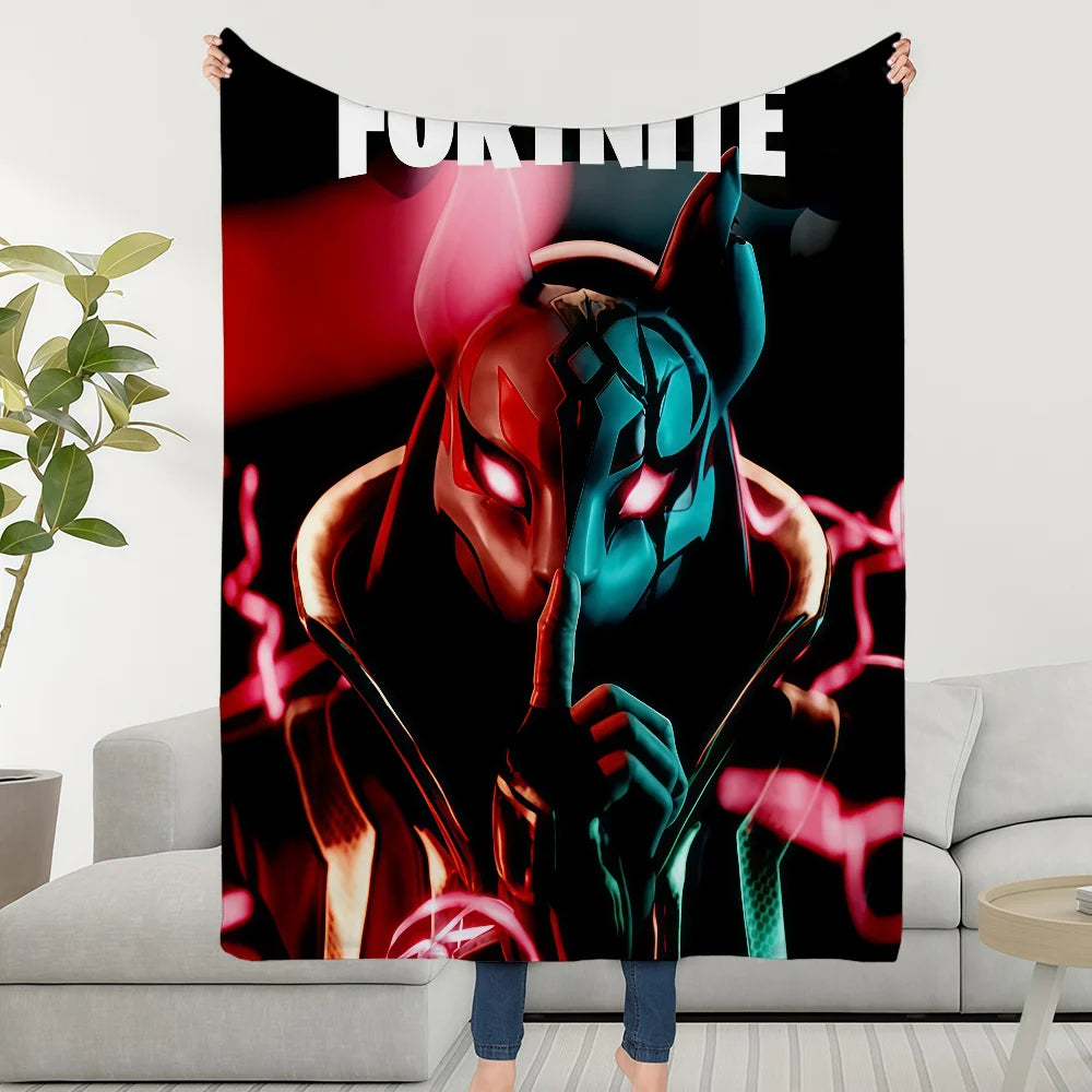 Blanket Throw Super Cosy Plush Living F-FORTNITES-ES Game Room Sofa Couch Childish Birthday Gifts