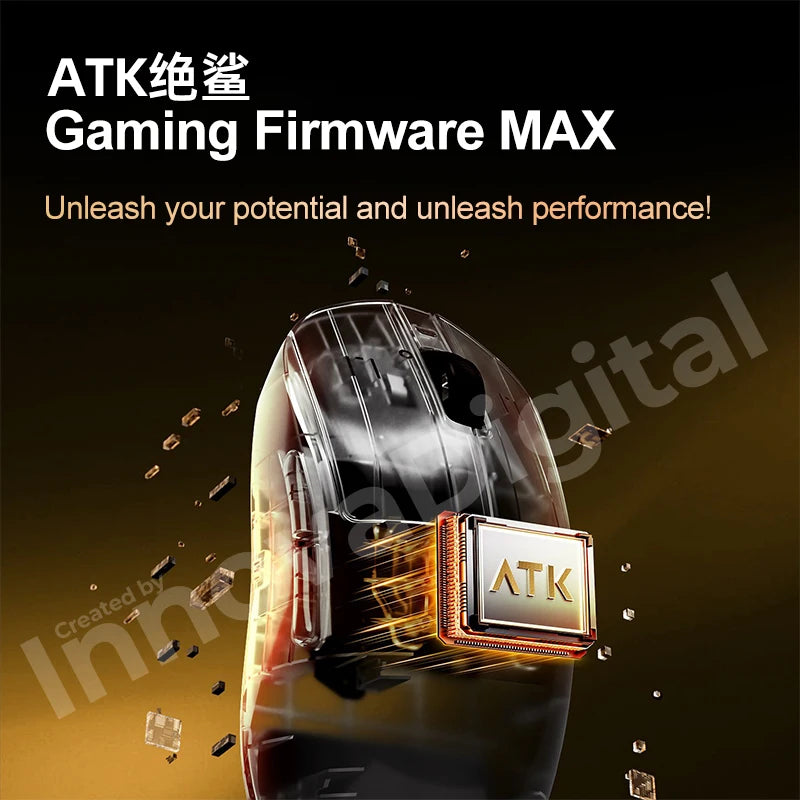Bezprzewodowa mysz gamingowa ATK Dragonfly A9 Ultimate A9 Air PAW3950 ultralekka ergonomiczna mysz e-sportowa FPS dla graczy CSGO A9 Ultra