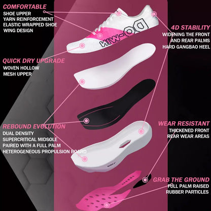 TaoBo Brand DOWIN Pro Running Shoes Carbon Plate Racing Marathon Stable Rebound Wear-resistant Male Sneakers