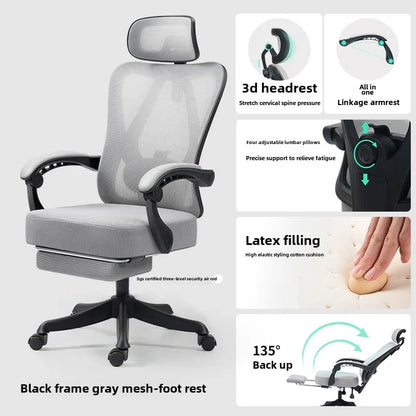UVR Ergonomic Gaming Computer Chair with Adjustable Height, Swivel Office Chair, Comfortable Armrest Lift Chair for Home & Work