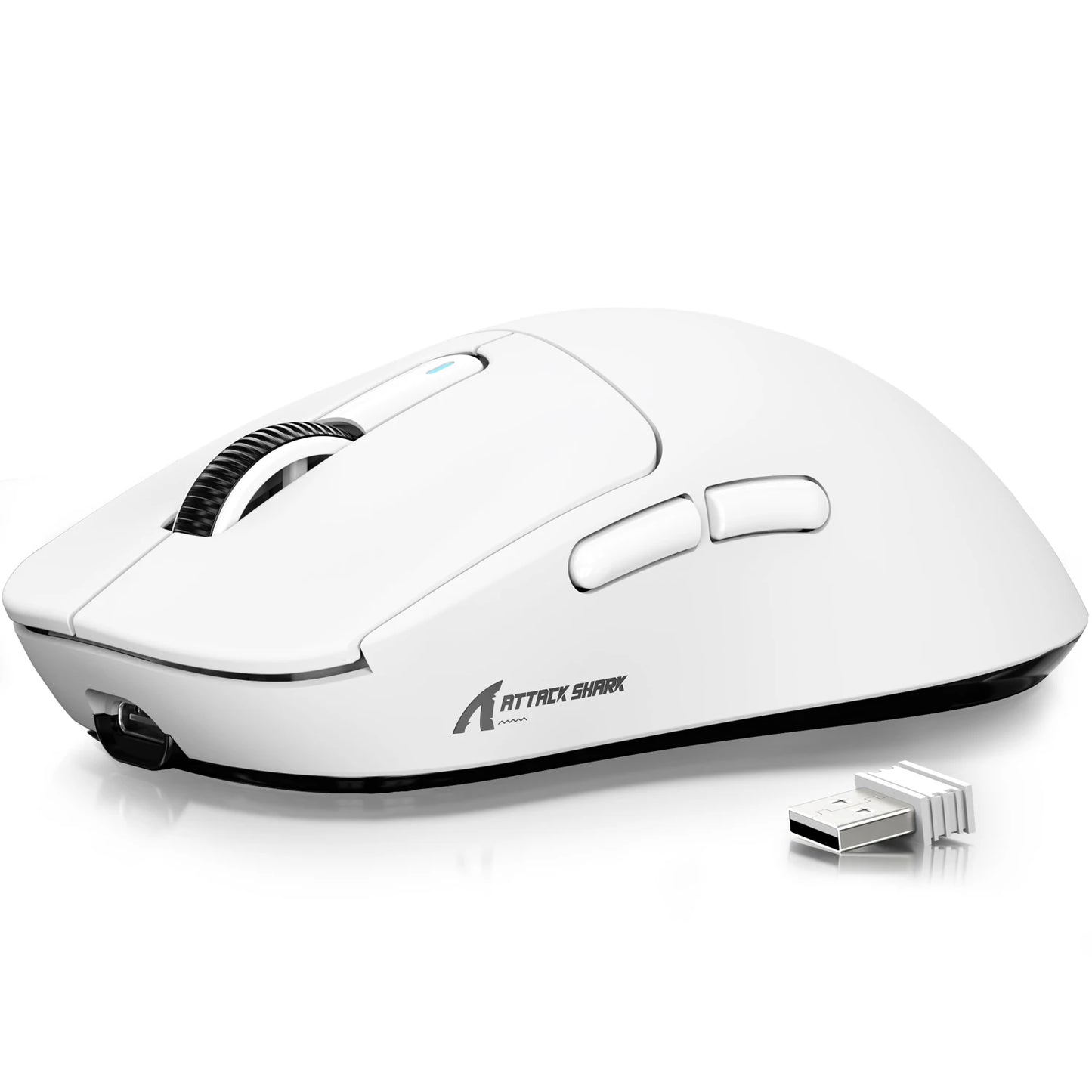 ATTACK SHARK X3 brezžična igralna miška, senzor PixArt PAW3395, 26K DPI, ultralahka 49g, tri-način 2.4G/Bluetooth/žično, za PC/MAC