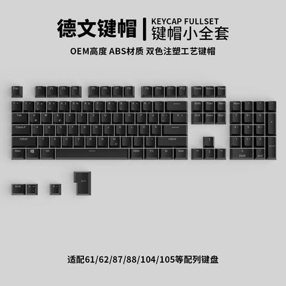 104 Keys Korean French Russian Spanish German Backlit Keycaps For Mx Switch Mechanical Keyboard OEM Profile ABS Key Caps DIY
